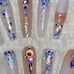 Nude Sparkle Swarovski Press On Nails
