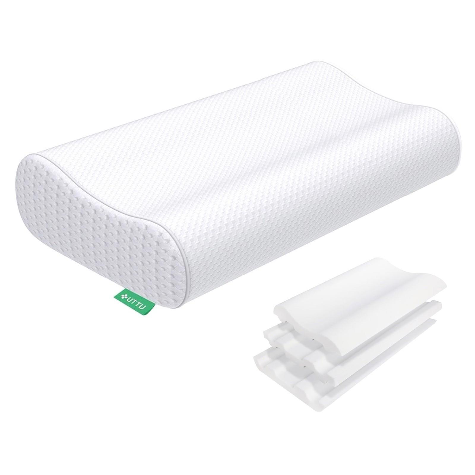 UTTU Cervical Pillow for Neck Strain Relief, Memory Foam Neck Pillow for Sleepin