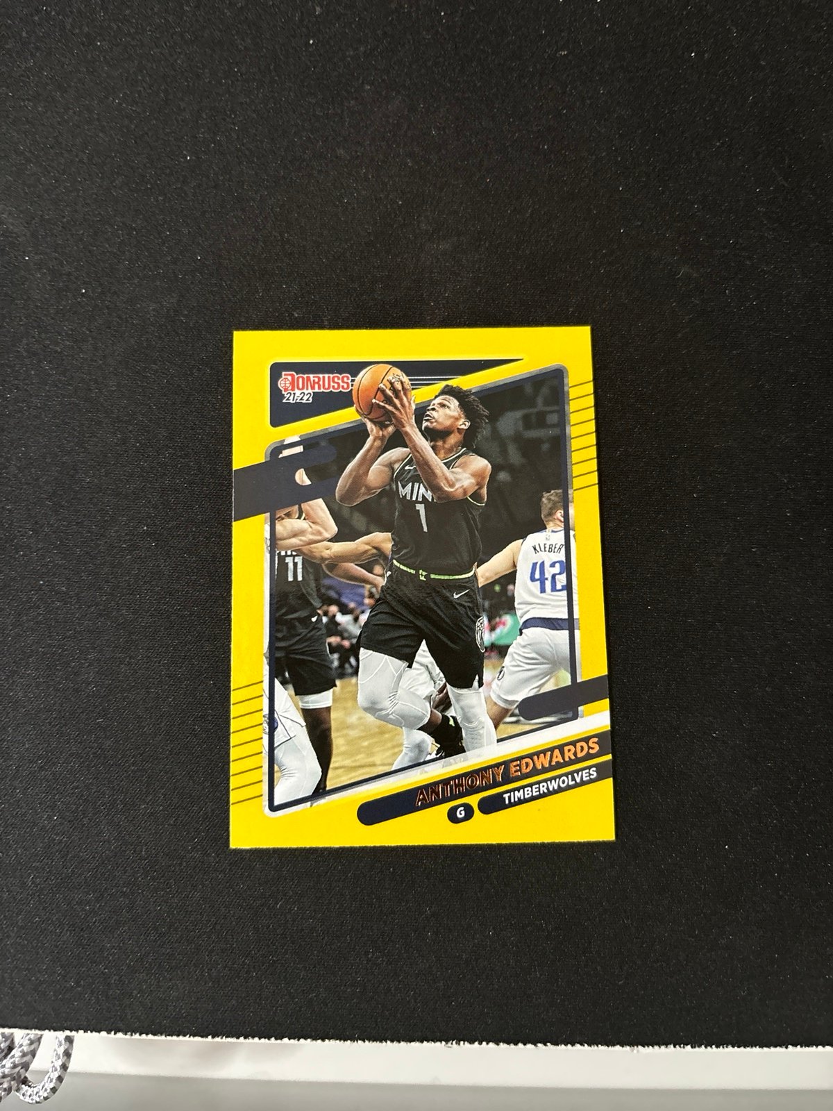2021-22 Donruss Anthony Edwards Yellow Parallel #175 TIMBERWOLVES