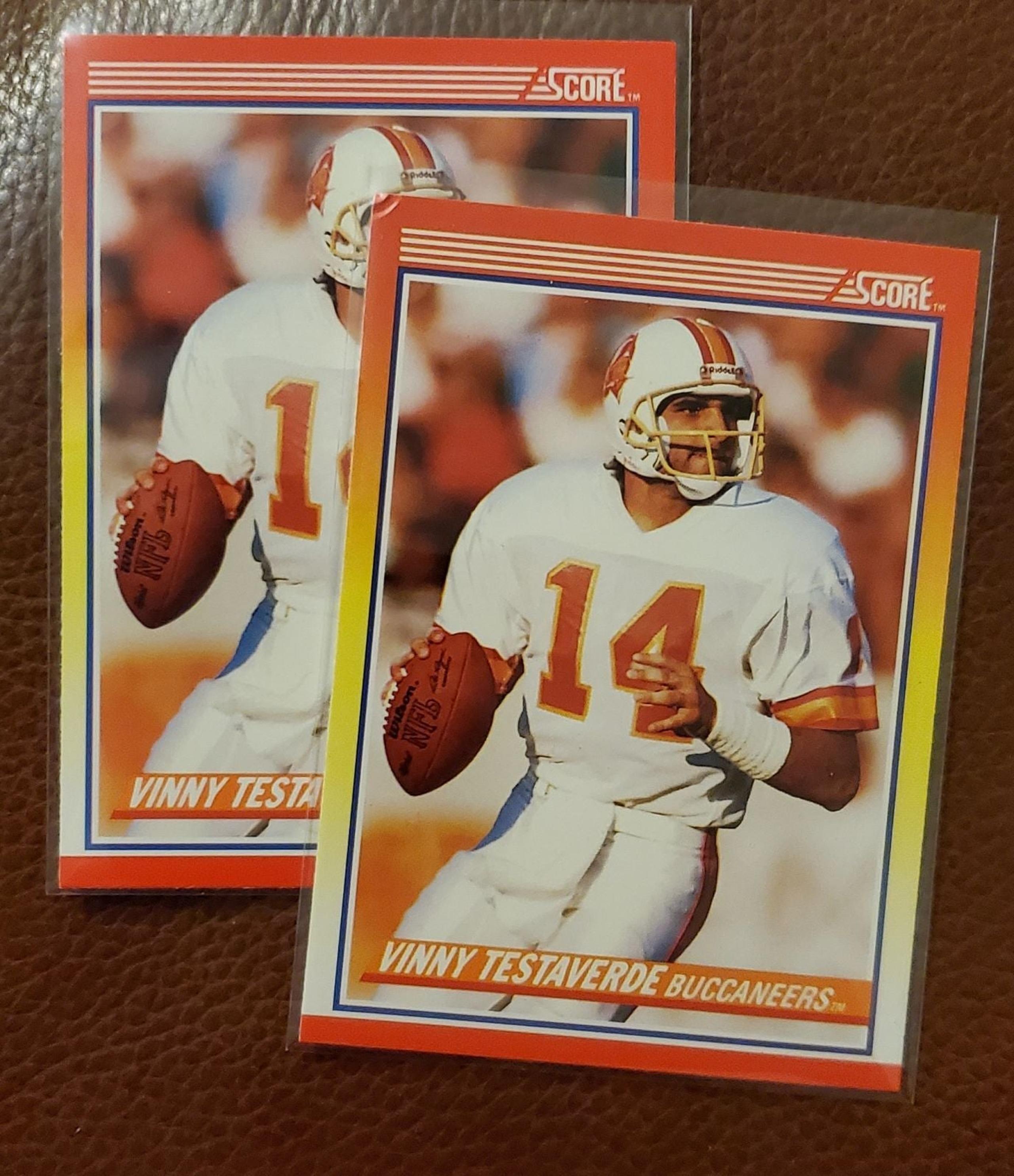 2- 1990 Score Vinny Testaverde Cards