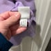 Peter Millar light purple v neck sweater cashmere silk and cotton knit size XL