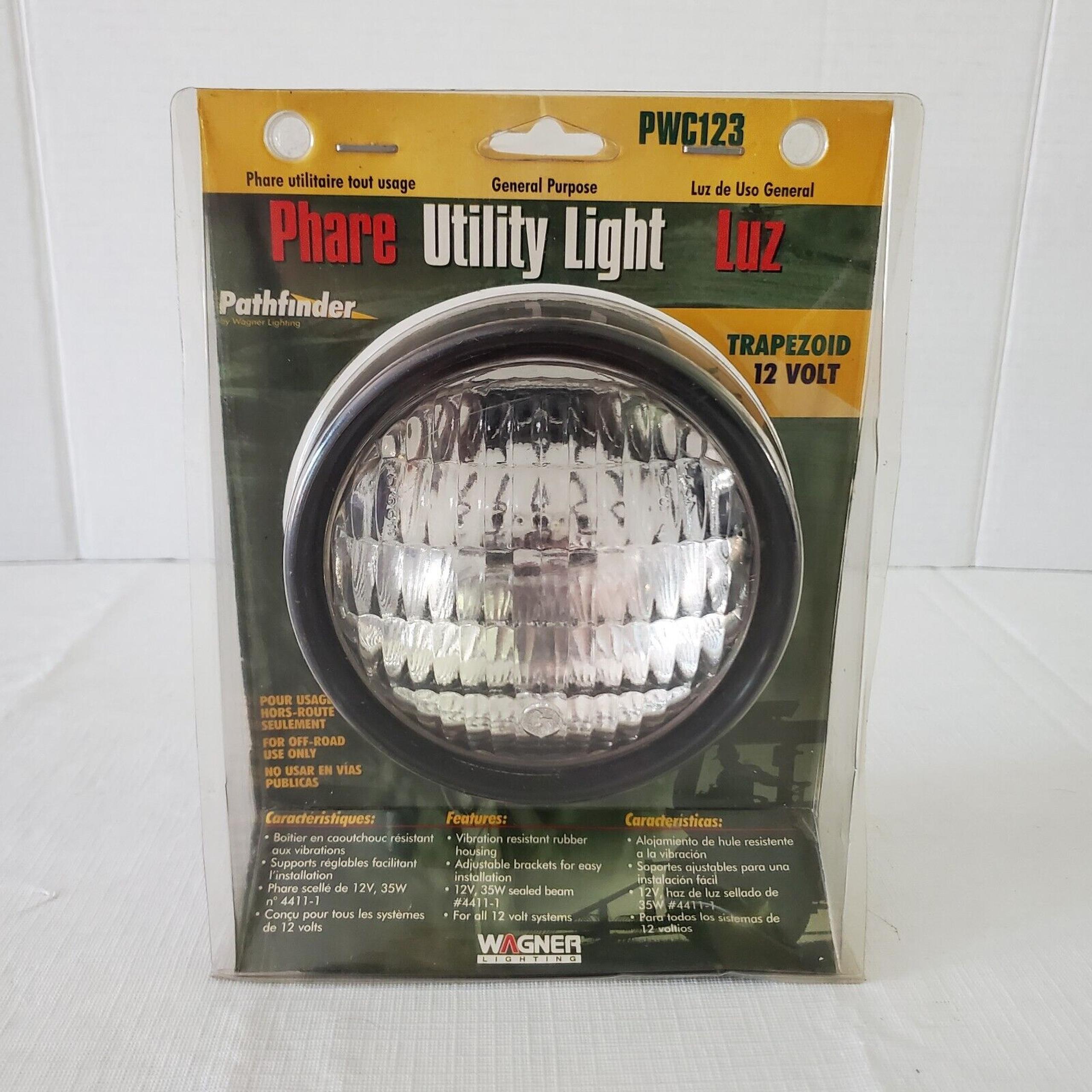 WAGNER PWC123 Utility Light Blazer Trapezoid 12V 35W General Purpose Pathfinder