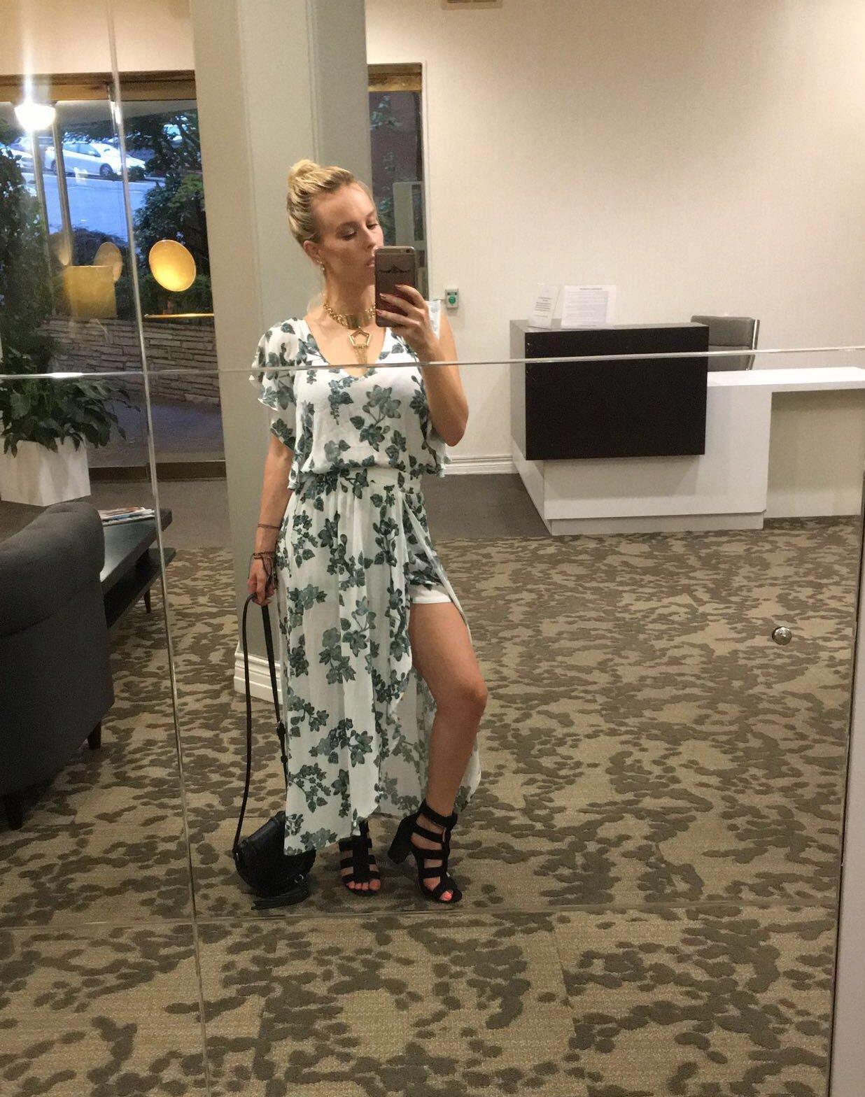 Steele Floral Maxi Romper Dress