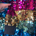 Victoria’s Secret PINK bling rainbow sequin fashion show full zip hoodie
