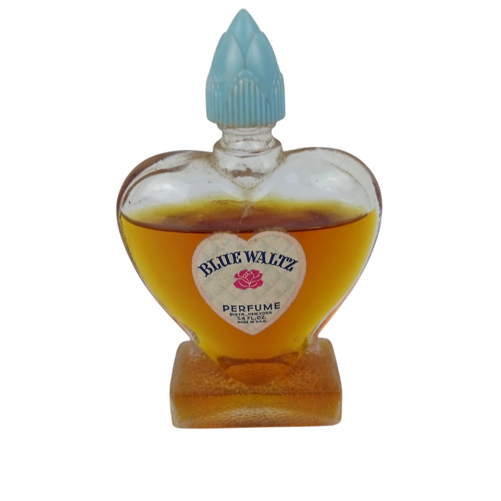 Vintage Blue Waltz perfume, 1950's, 1/4 fluid ounce, mostly full
