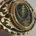 Grateful Dead STEAL YOUR FACE Stealie Gold Tone Belt Buckle 3.25x2.25