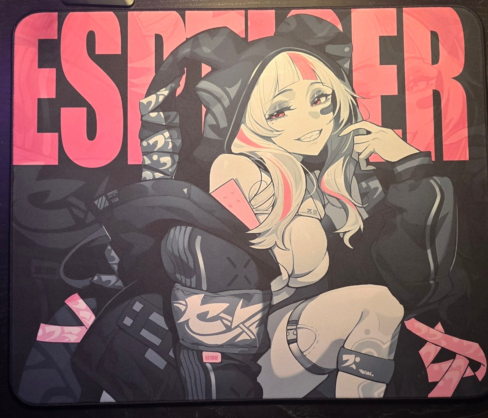 Esp tiger esports pioneer pink mousepad tang dao