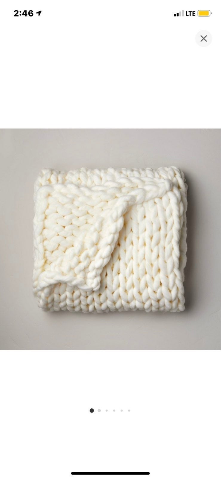 Oversized Chunky Hand Knit Bed Throw