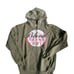 Dunziellas Blood Stained World Print Green Hoodie Mens Medium