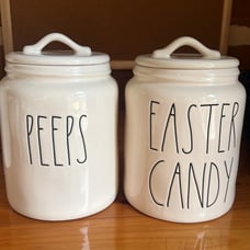 Rae Dunn PEEPS EASTER CANDY canister bundle