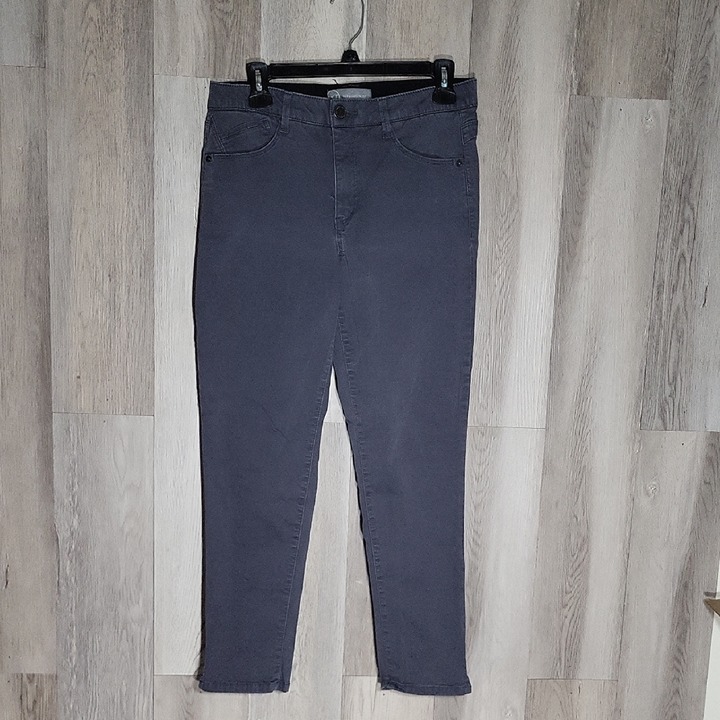 Wit & Wisdom Womens 8 Skinny Ankle Jeans Denim Grey Stretch Tapered Leg Casual