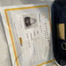 Gorgeous Rare Coach Poppy Signature Purse Royal Blue Leather Gold, COA included