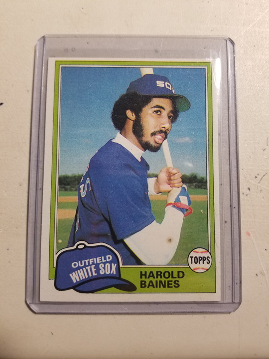 Harold Baines / 1981 White Sox Rookie Card # 347