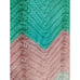 Chevron Multicolored Ripple Afghan Throw Blanket