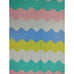 Chevron Multicolored Ripple Afghan Throw Blanket