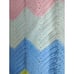 Chevron Multicolored Ripple Afghan Throw Blanket