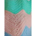 Chevron Multicolored Ripple Afghan Throw Blanket