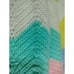 Chevron Multicolored Ripple Afghan Throw Blanket