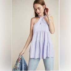 Anthropologie Lavinia Halter Blouse by Anthropologie. XS
