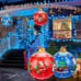 NEW 2 PCS PVC Inflatable Christmas Ball with 2 Christmas Ribbon, 24 Giant
