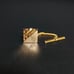 【Extremely Beautiful】Dior Cufflinks and Tie Pin Set, Gold, Mesh, Logo ①