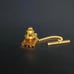 【Extremely Beautiful】Dior Cufflinks and Tie Pin Set, Gold, Mesh, Logo ①