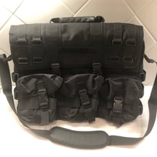 Black Laptop Messenger Tactical Shoulder Bag Buckle Office Travel