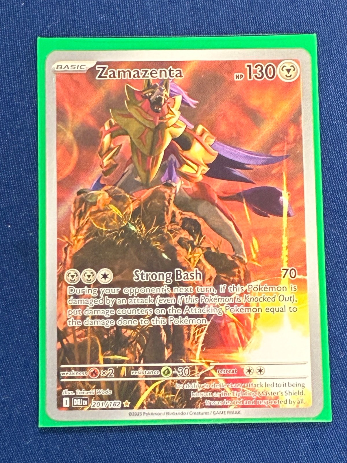 Zamazenta 201/182 Destined Rivals Illustration Rare Holo NM In Hand English