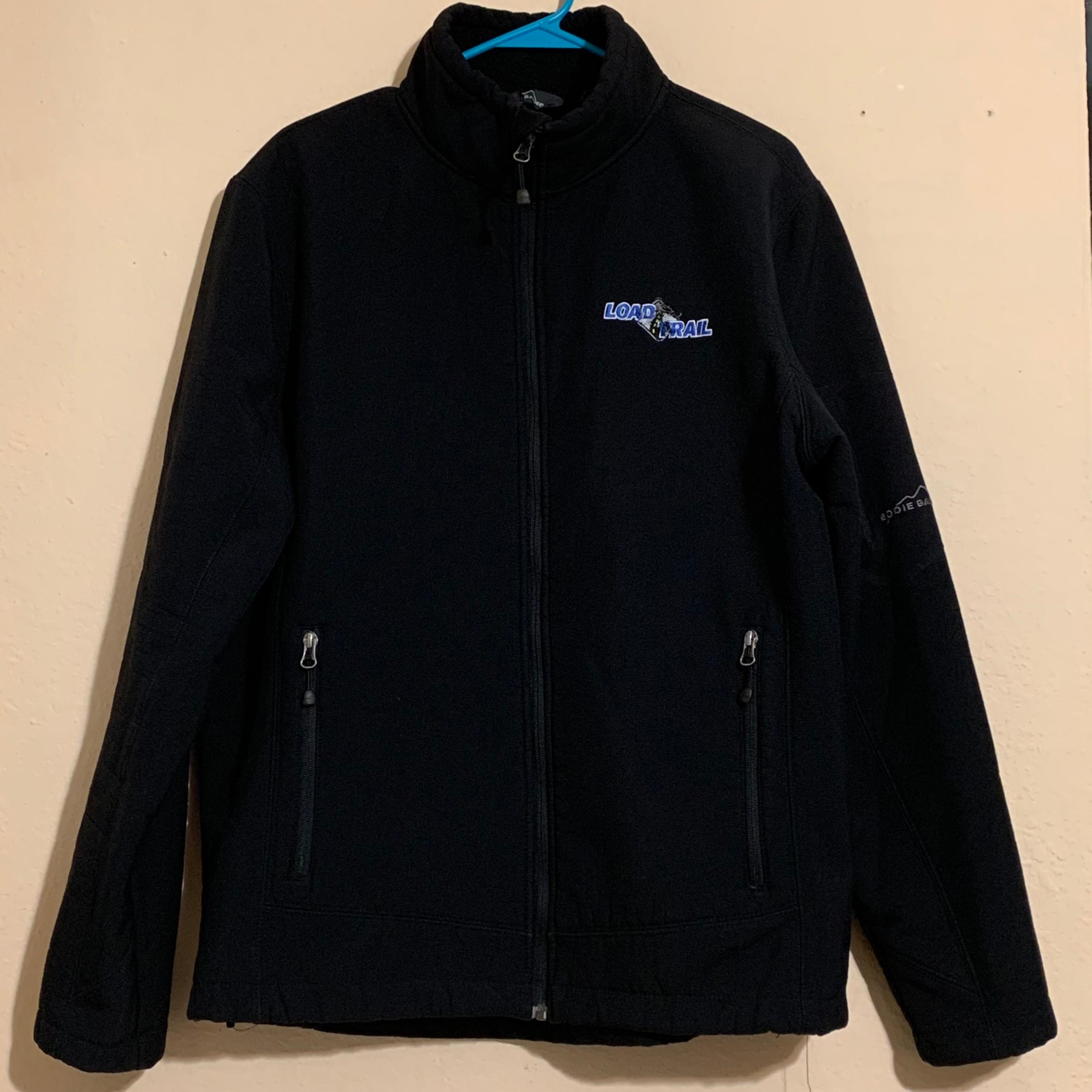 Eddie Bauer Fleece Lined Men’s Jacket Size Large Soft Shell Full Zip