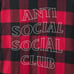 Anti Social Social Club ASSC Flannel Shirt Red S