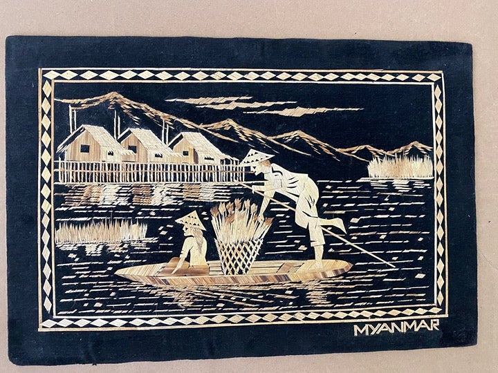 Authentic Unique Myanmar/Burma Handcrafted Wall Art Exquisite Wood Carvings