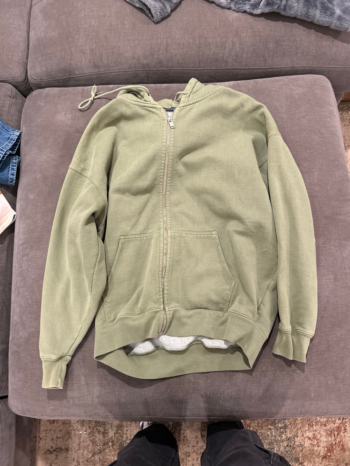 brandy melville green hoodie