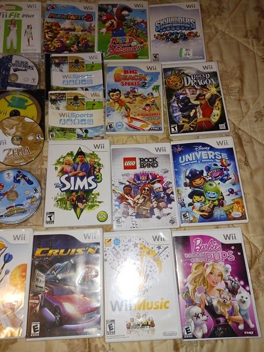 Nintendo newest Wii Games Lot Mario, Zelda, Wii Sports, Resort, Smash, Michael Jackson