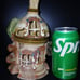 Handcrafted-Handpainted Art Pottery Fairy House-Fairy Lamp