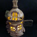 Handcrafted-Handpainted Art Pottery Fairy House-Fairy Lamp