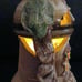 Handcrafted-Handpainted Art Pottery Fairy House-Fairy Lamp