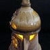 Handcrafted-Handpainted Art Pottery Fairy House-Fairy Lamp