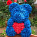 Rose Teddy Bear Handmade