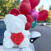 Rose Teddy Bear Handmade