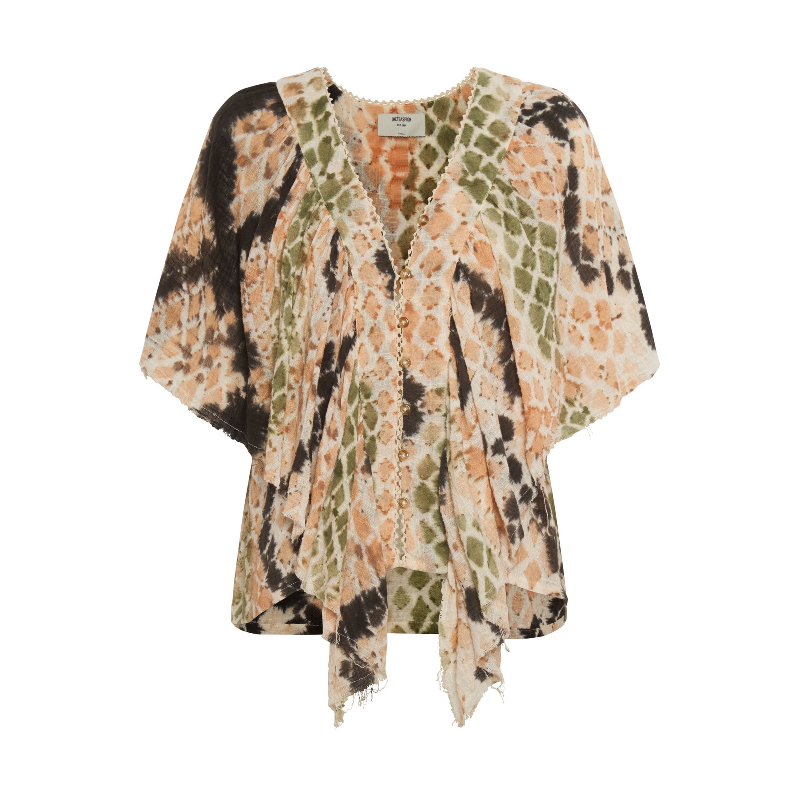NWT One Teaspoon Hand Painted Boa Top Size Small