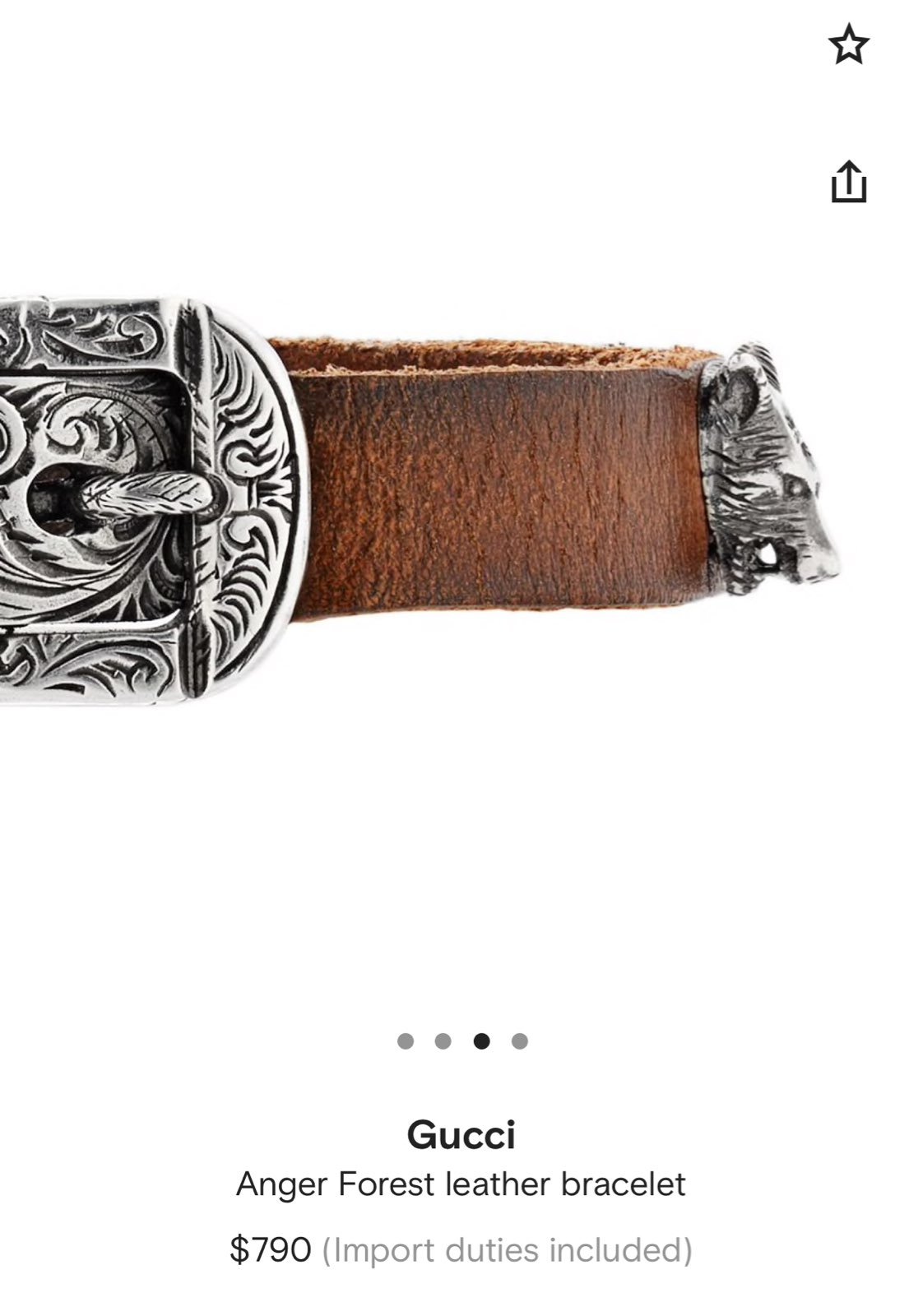 コリアグランドセール 2025 Gucci anger forest bracelet sz18 アクセサリー
