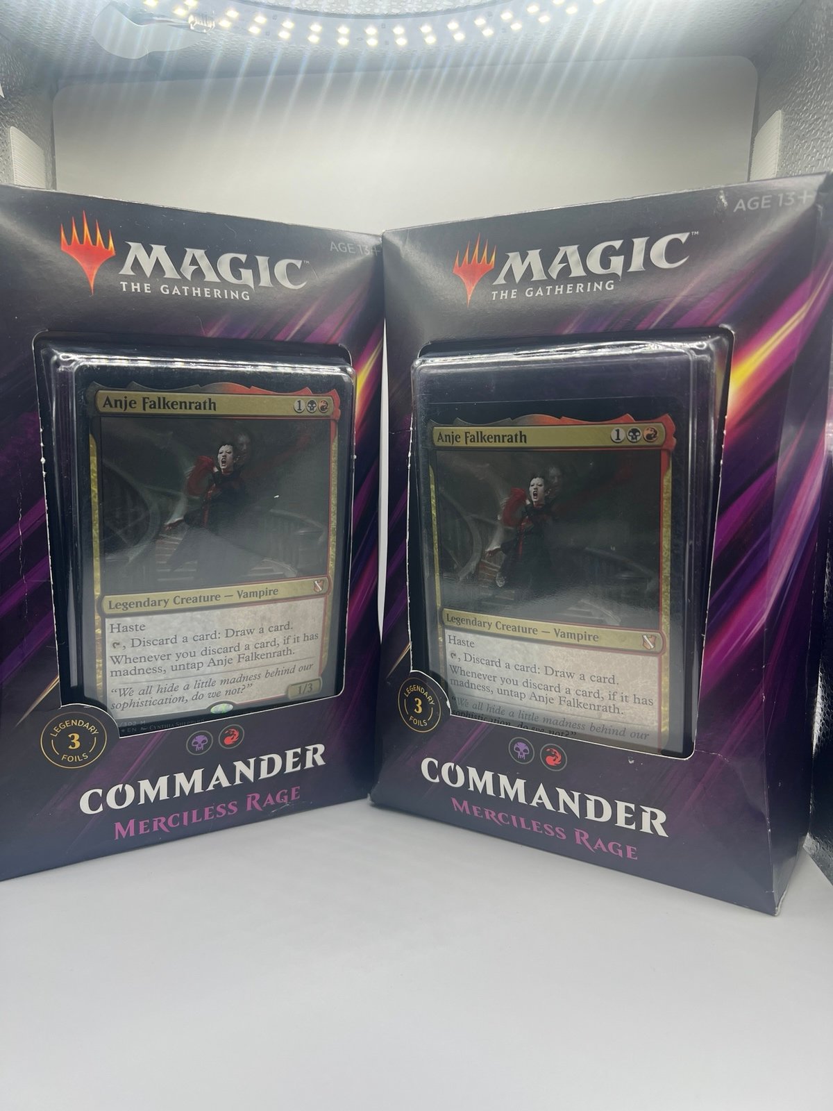 Lot of 2 MTG English Commander 2019: Merciless Rage, Brand New, English Commande