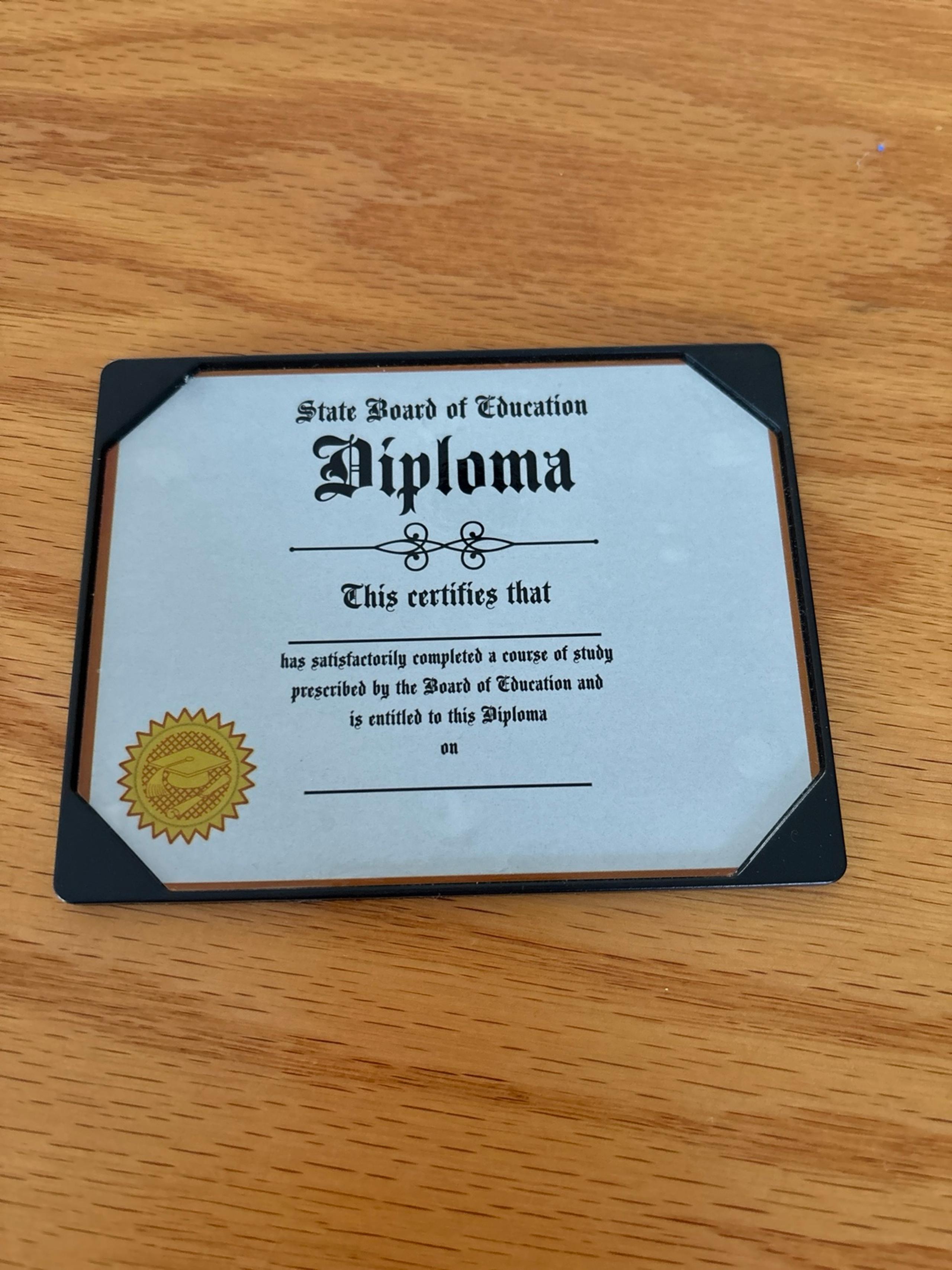 Mini stare of Education diploma