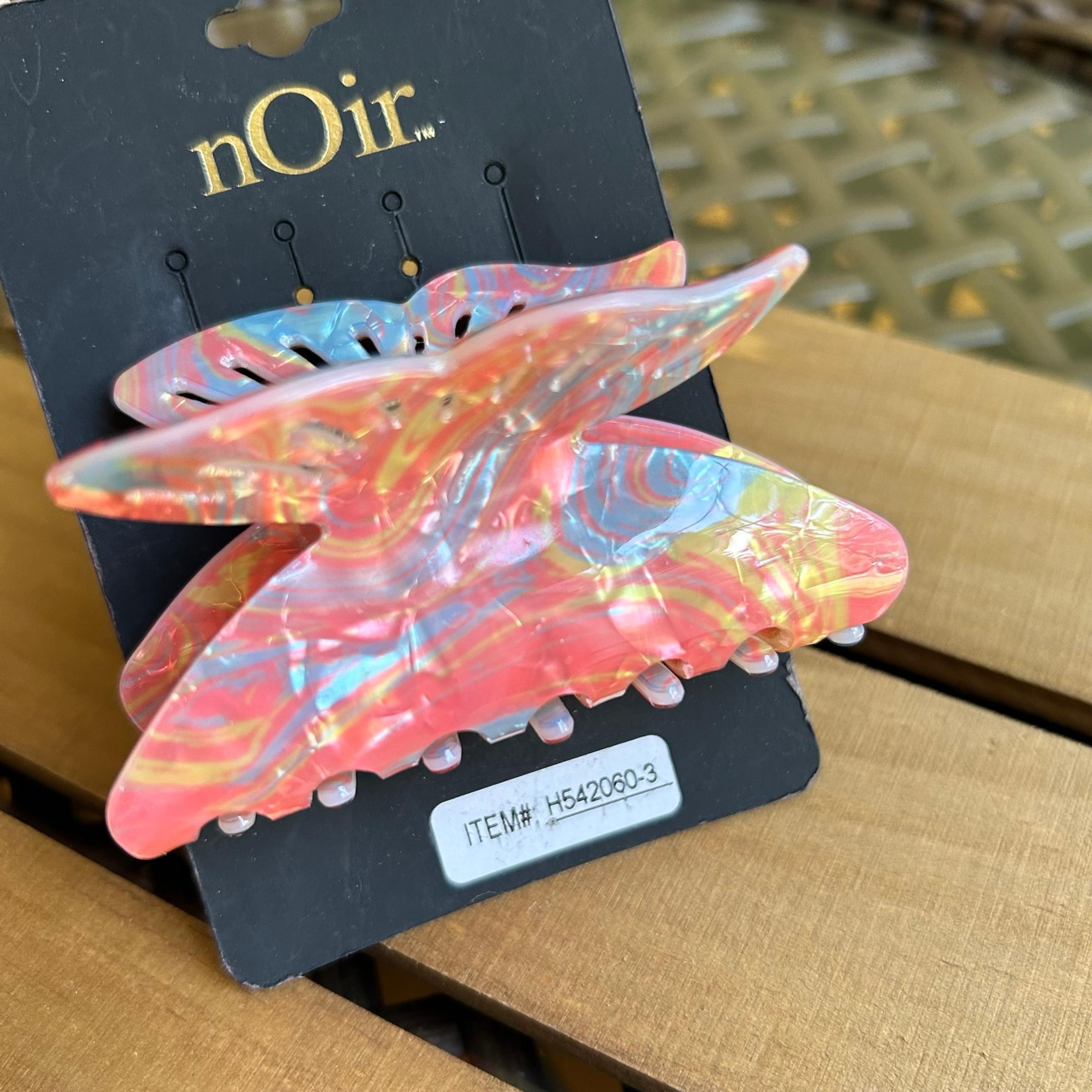 Hair Claw Clips Womens Hair Accessories New Butterfly multicolor - Noir