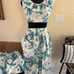Junard Dallas fashion clothing. Vintage 1950s Cabana set shorts shirt skirt flo
