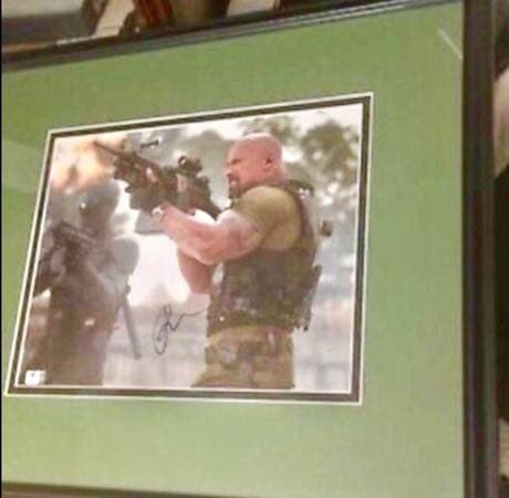 Dwayne The Rock Johnson signed photo GA