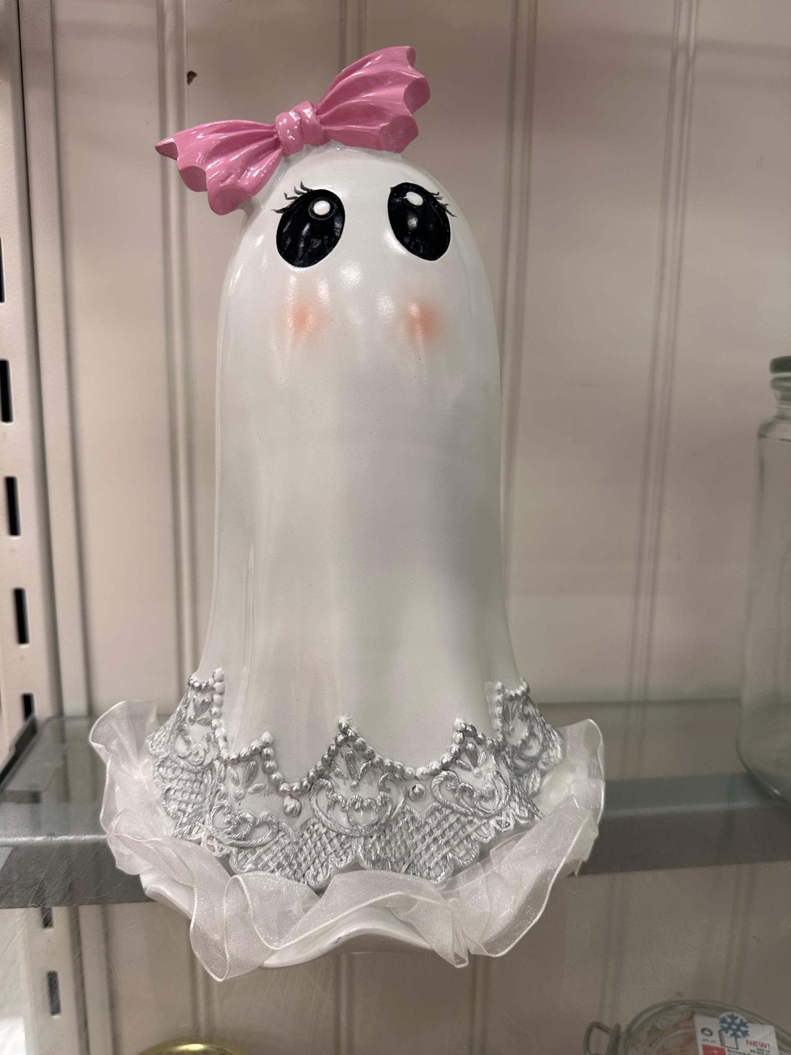 Halloween pink bow bride ghost NEW