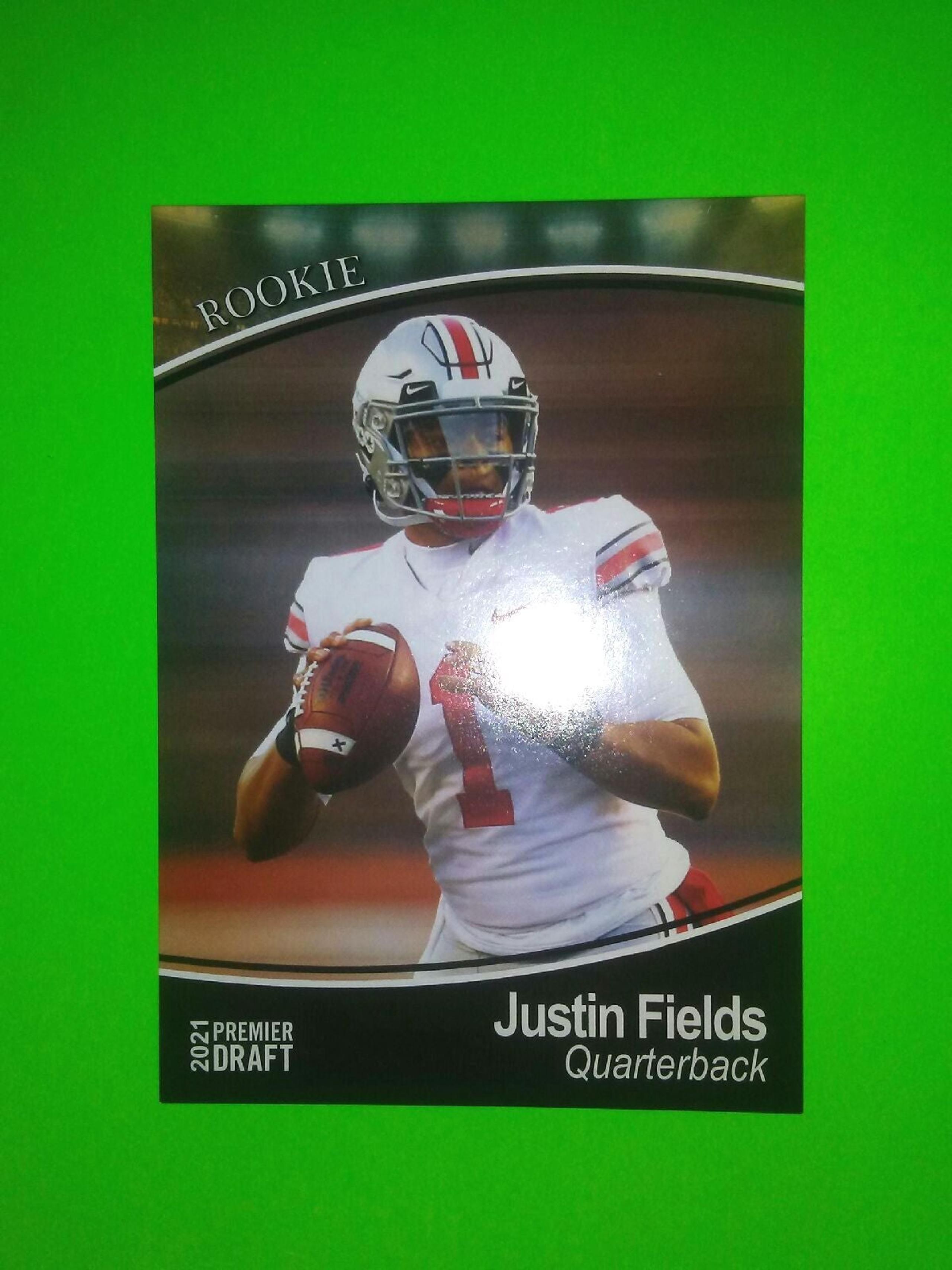 RC JUSTIN FIELDS CHICAGO BEARS ROOKIE CARD SAGE 2021 OSU OHIO STATE BUCKEYES