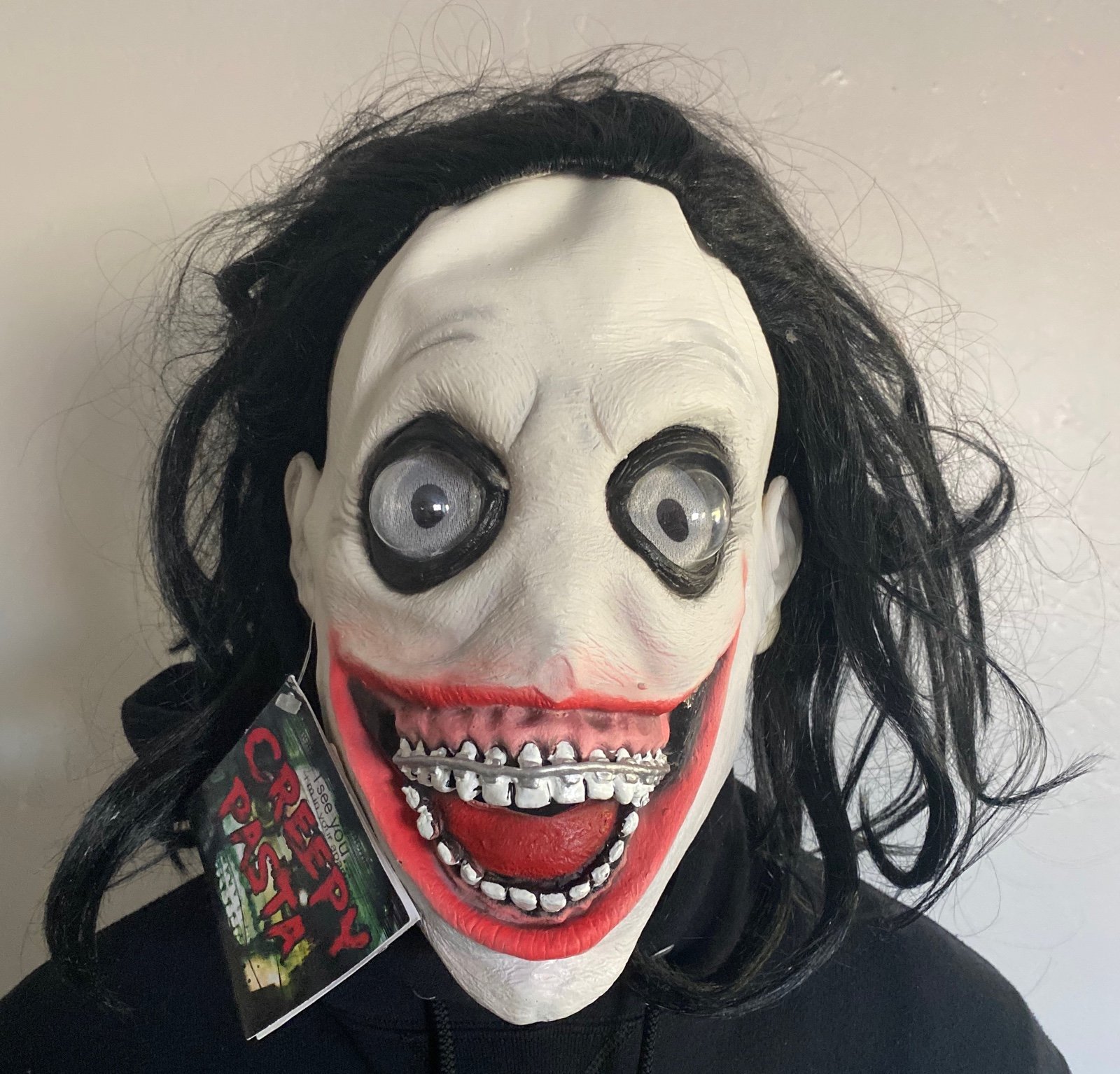 New with Tags Scary CreepyPasta Jeff The Killer Latex Mask!