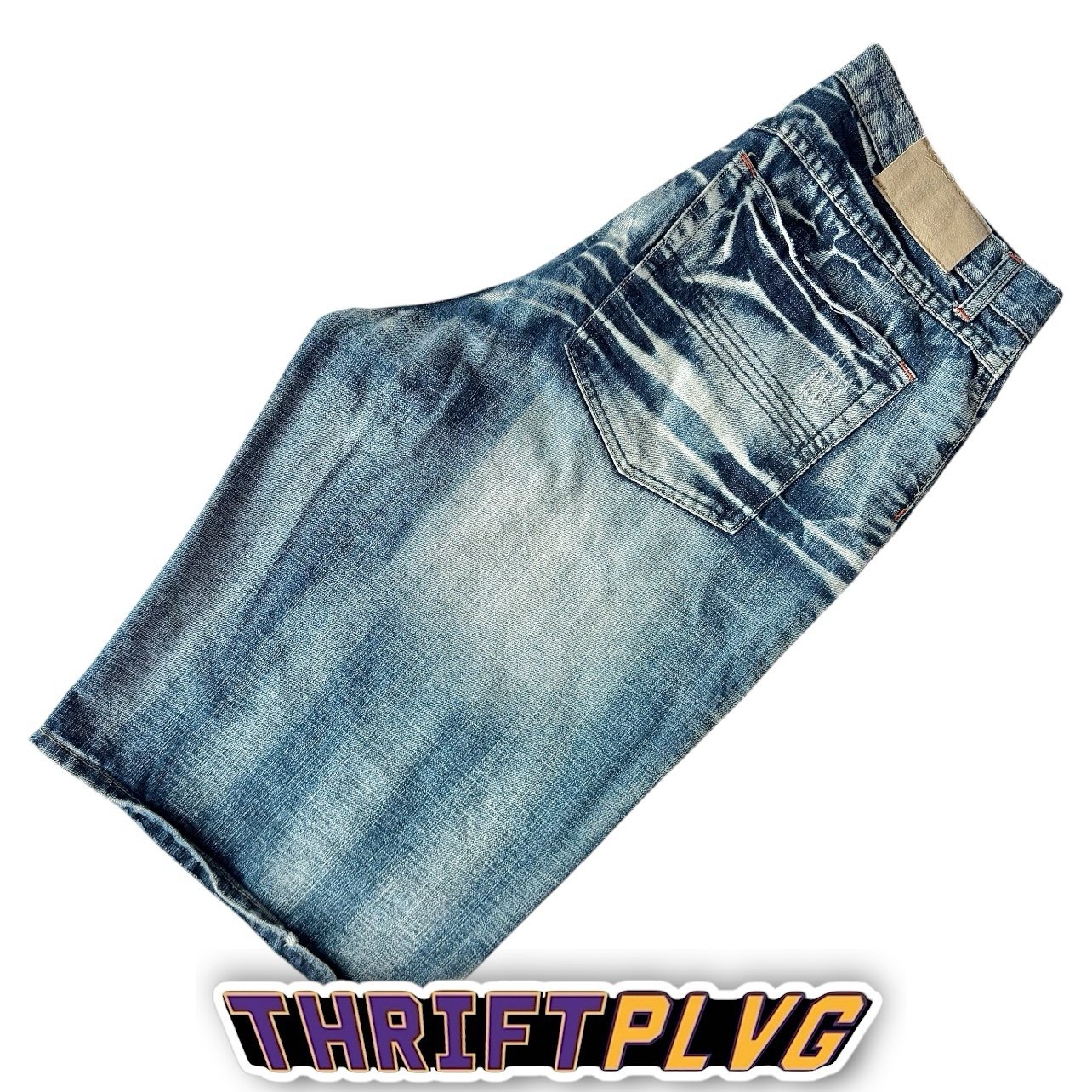 Y2K Brooklyn Express Skater Grunge Baggy Wide Leg Jorts Jean Shorts